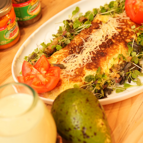OMELETTE DE FEROCE D’AVOCAT ET SMOOTHIE AVOCAT ET BANANE OMELETTE DE FEROCE D’AVOCAT ET SMOOTHIE AVOCAT ET BANANE