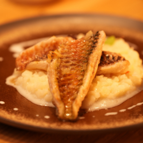 Risotto d’igname & poisson perroquet